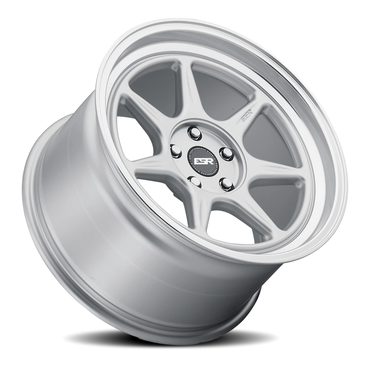 ESR Wheels CR Series CR7 Hyper Silver W/ Machined Lip 18x10.5 +30 5x120.6mm 72.6mm