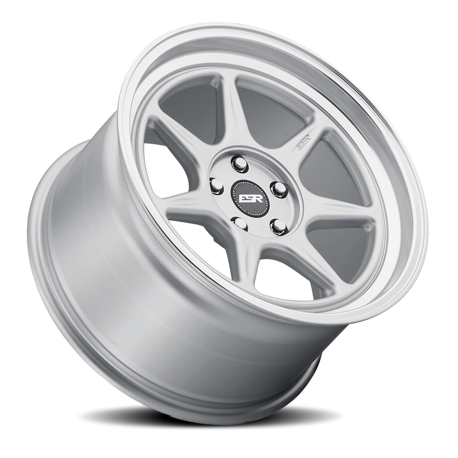 ESR Wheels CR Series CR7 Hyper Silver W/ Machined Lip 19x10 +25 5x110mm 72.6mm