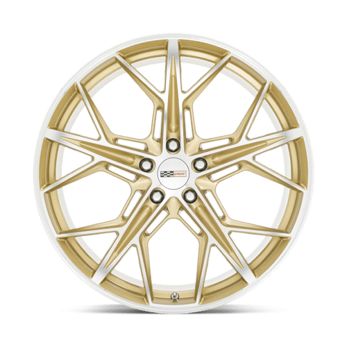 Cray HAMMERHEAD Gloss Gold W/ Mirror Cut Face 22x12 +52 5x120mm 67.1mm - Wheelwiz