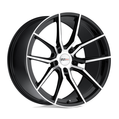 Cray SPIDER Gloss Black W/ Mirror Cut Face 20x9 +38 5x120mm 67.1mm