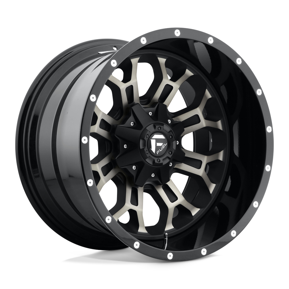 Fuel Offroad D561 CRUSH Gloss Machined Double Dark Tint 22x12 -44 5x139.7|5x150mm 110.1mm - WheelWiz