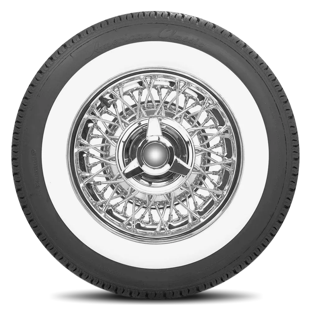 Coker American Classic Radial (2 1/4 INCH Whitewall) 195/75R15 195/75R15 - Wheelwiz