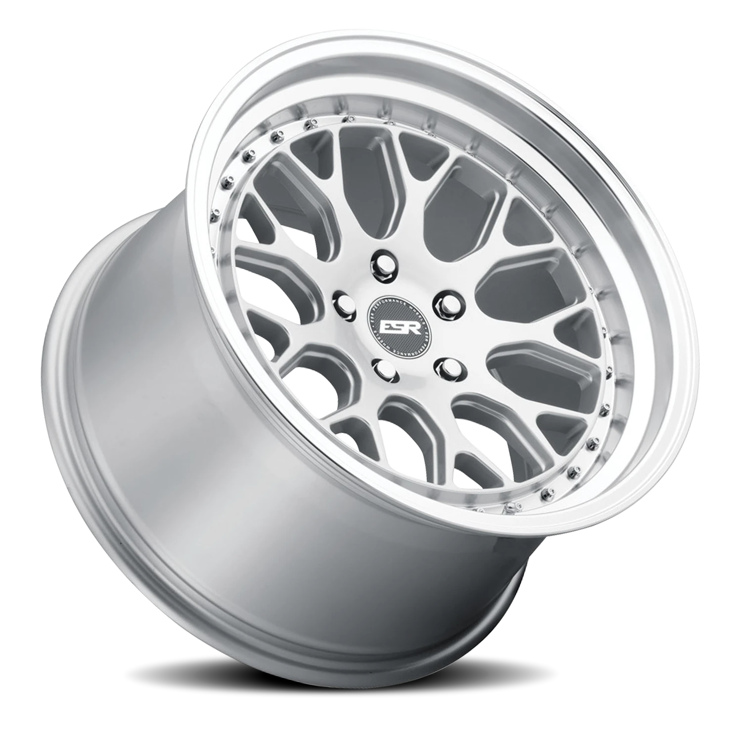 ESR Wheels CS Series CS01 Hyper Silver W/ Machined Lip 18x8.5 +30 5x100mm 73.1mm - Wheelwiz