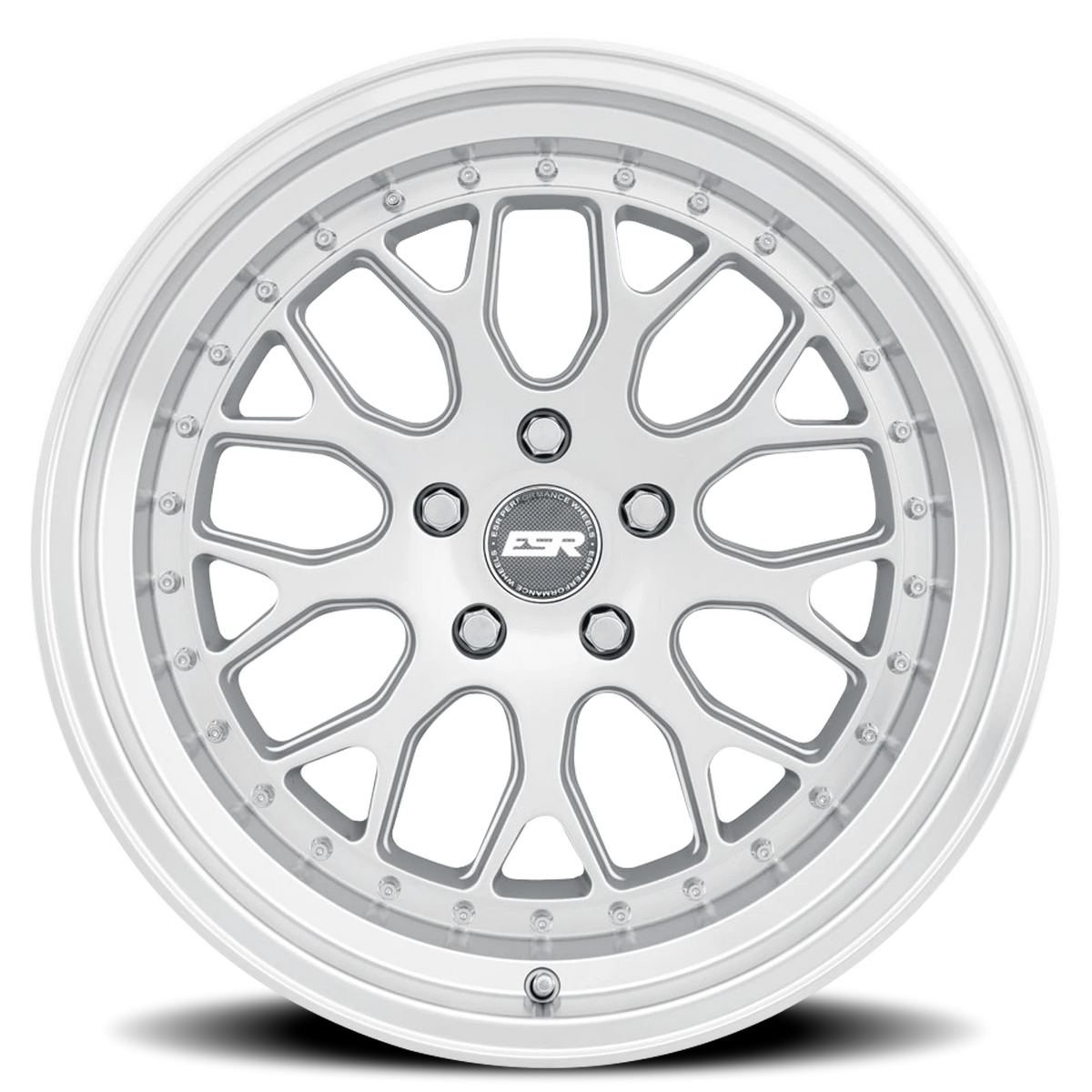 ESR Wheels CS Series CS01 Hyper Silver W/ Machined Lip 19x9.5 +35 5x114.3mm 0mm - Wheelwiz