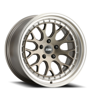 ESR Wheels CS Series CS01 Matte Bronze W/ Machined Lip 18x10.5 +22 5x120mm 73.1mm - Wheelwiz