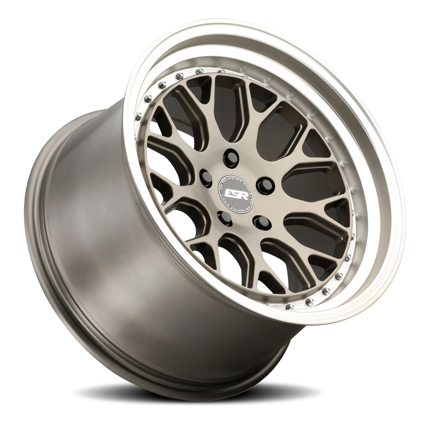 ESR Wheels CS Series CS01 Matte Bronze W/ Machined Lip 18x9.5 +22 5x115mm 0mm - Wheelwiz