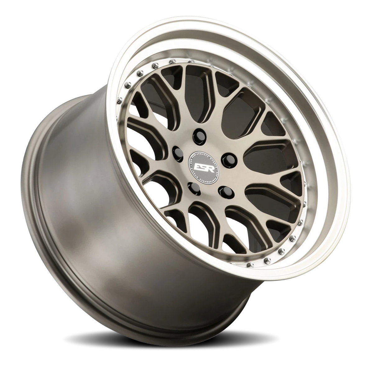 ESR Wheels CS Series CS01 Matte Bronze W/ Machined Lip 18x9.5 +22 5x112mm 0mm - Wheelwiz