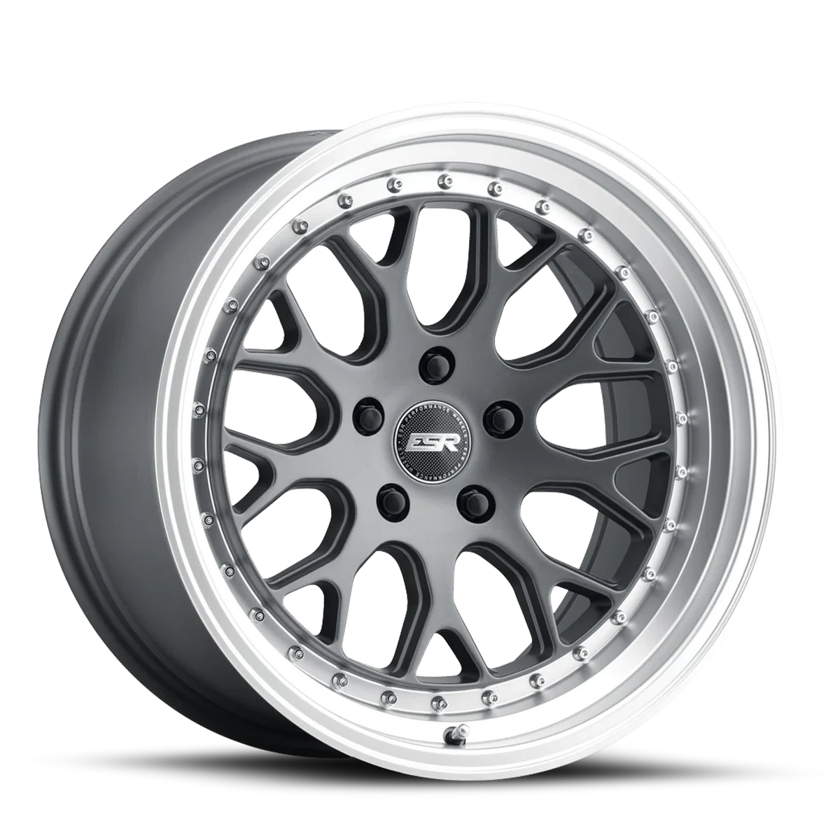 ESR Wheels CS Series CS01 Matte Graphite W/ Machined Lip 19x9.5 +22 5x120mm 0mm - Wheelwiz