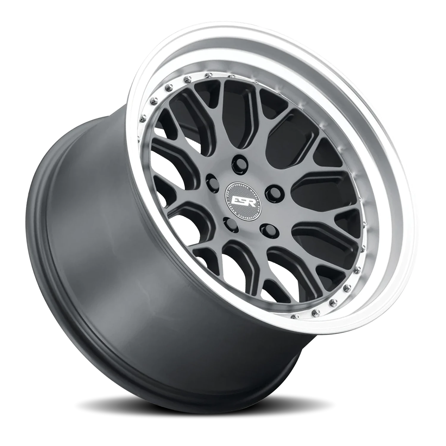 ESR Wheels CS Series CS01 Matte Graphite W/ Machined Lip 18x10.5 +22 5x120mm 73.1mm - Wheelwiz