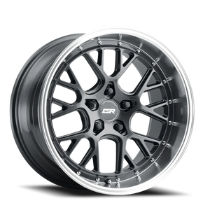ESR Wheels CS Series CS11 Gloss Graphite W/ Machined Lip 19x9.5 +15 5x112mm 73.1mm - Wheelwiz