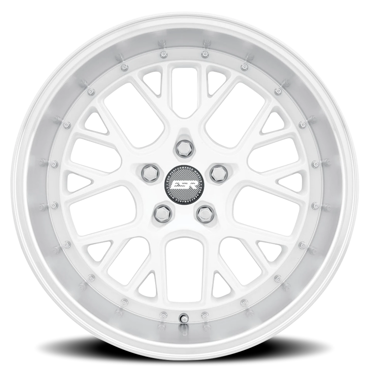 ESR Wheels CS11 Gloss White Machine Lip 18x10.5 +22 5x114.3mm 72.6mm - Wheelwiz