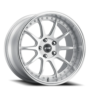 ESR Wheels CS Series CS12 Hyper Silver W/ Machined Lip 18x9.5 +35 5x105mm 0mm - Wheelwiz