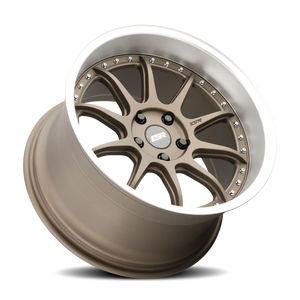 ESR Wheels CS Series CS12 Matte Bronze W/ Machined Lip 18x9.5 +35 5x100mm 0mm - Wheelwiz