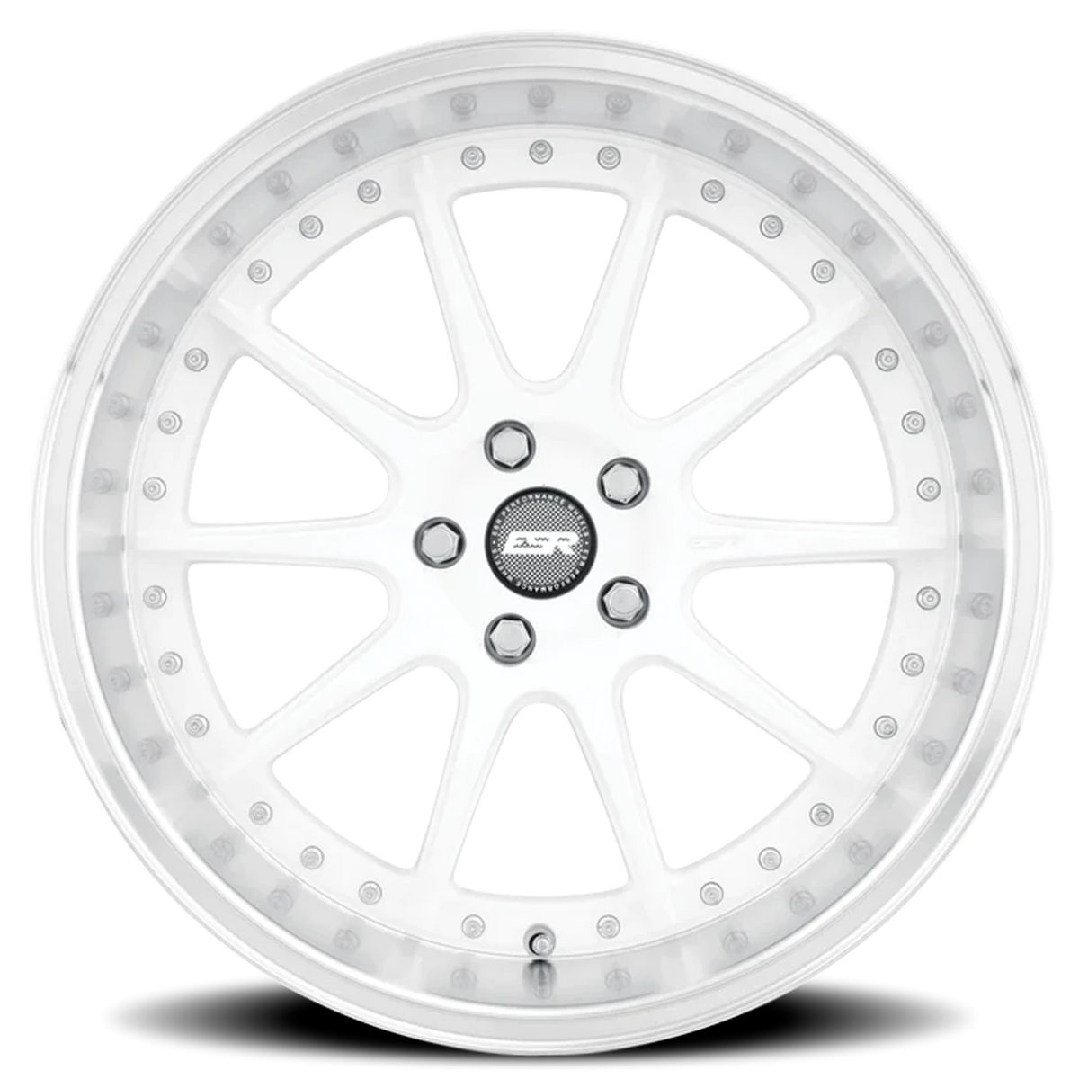 ESR Wheels CS Series CS12 Gloss White W/ Machined Lip 18x9.5 +35 5x105mm 0mm - Wheelwiz