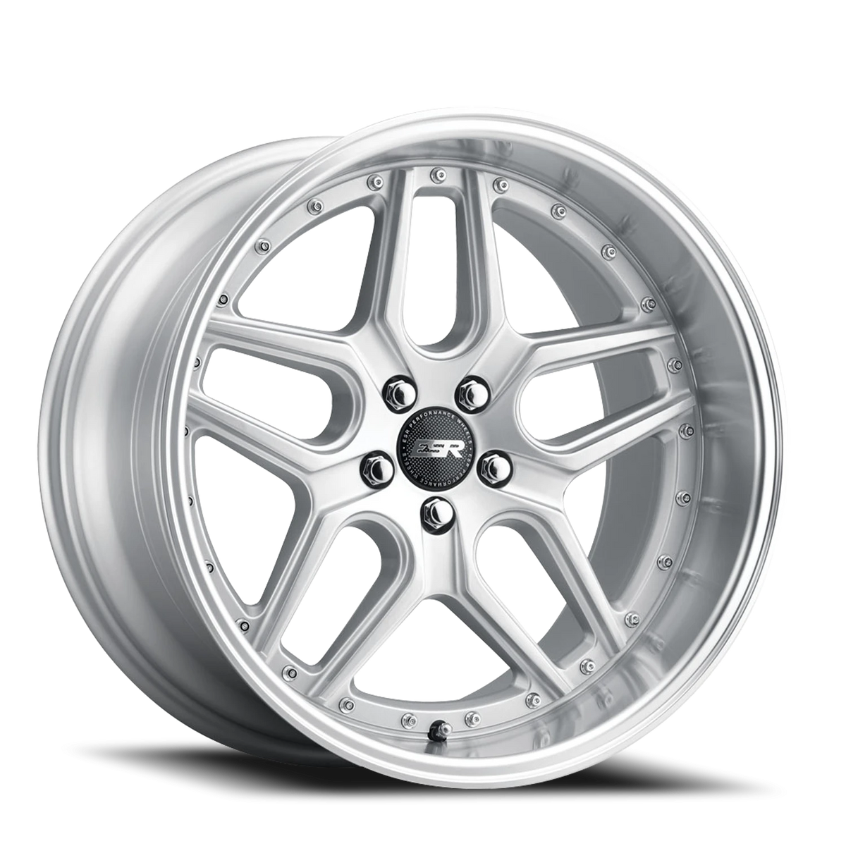 ESR Wheels CS Series CS15 Hyper Silver W/ Machined Lip 18x10.5 +22 5x105mm 73.1mm - Wheelwiz