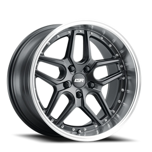 ESR Wheels CS Series CS15 Gloss Graphite W/ Machined Lip 18x9.5 +15 5x108mm 73.1mm - Wheelwiz