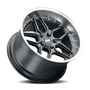 ESR Wheels CS15 Gloss Graphite Machine Lip 19x10.5 +22 5x120mm 72.6mm - Wheelwiz