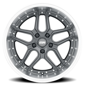 ESR Wheels CS Series CS15 Gloss Graphite W/ Machined Lip 19x9.5 +15 5x120mm 73.1mm - Wheelwiz