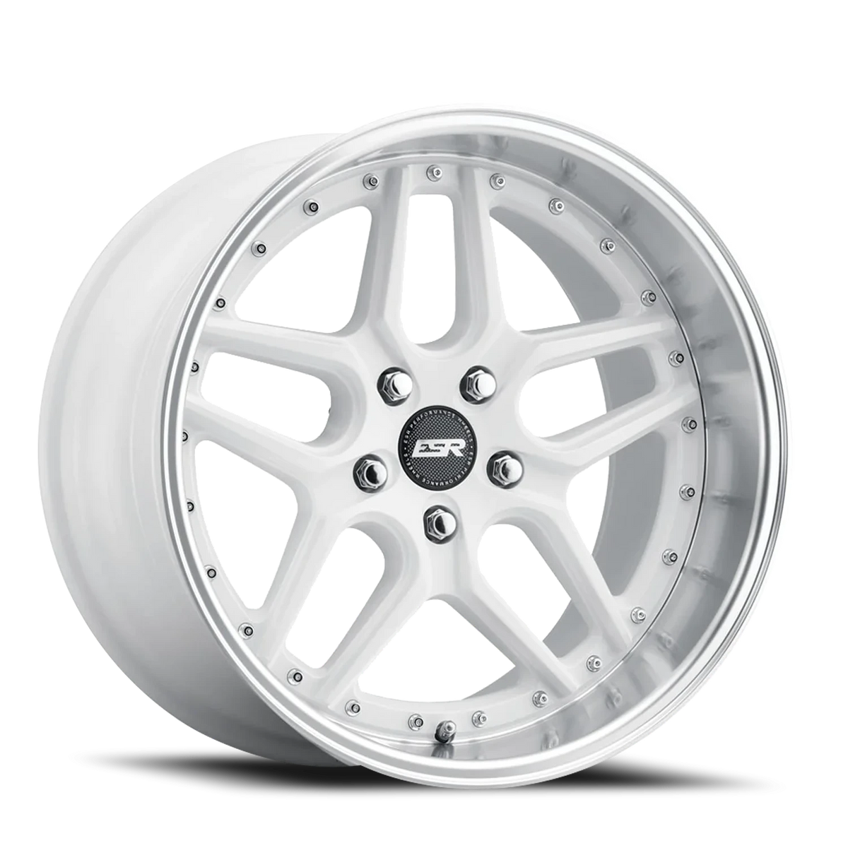 ESR Wheels CS Series CS15 Gloss White W/ Machined Lip 18x10.5 +22 5x105mm 73.1mm - Wheelwiz