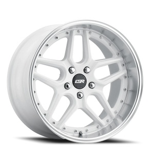 ESR Wheels CS Series CS15 Gloss White W/ Machined Lip 18x9.5 +35 5x105mm 73.1mm - Wheelwiz