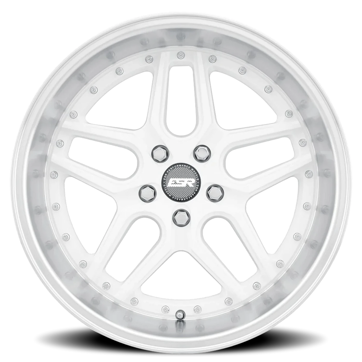 ESR Wheels CS Series CS15 Gloss White W/ Machined Lip 18x8.5 +30 5x105mm 73.1mm - Wheelwiz