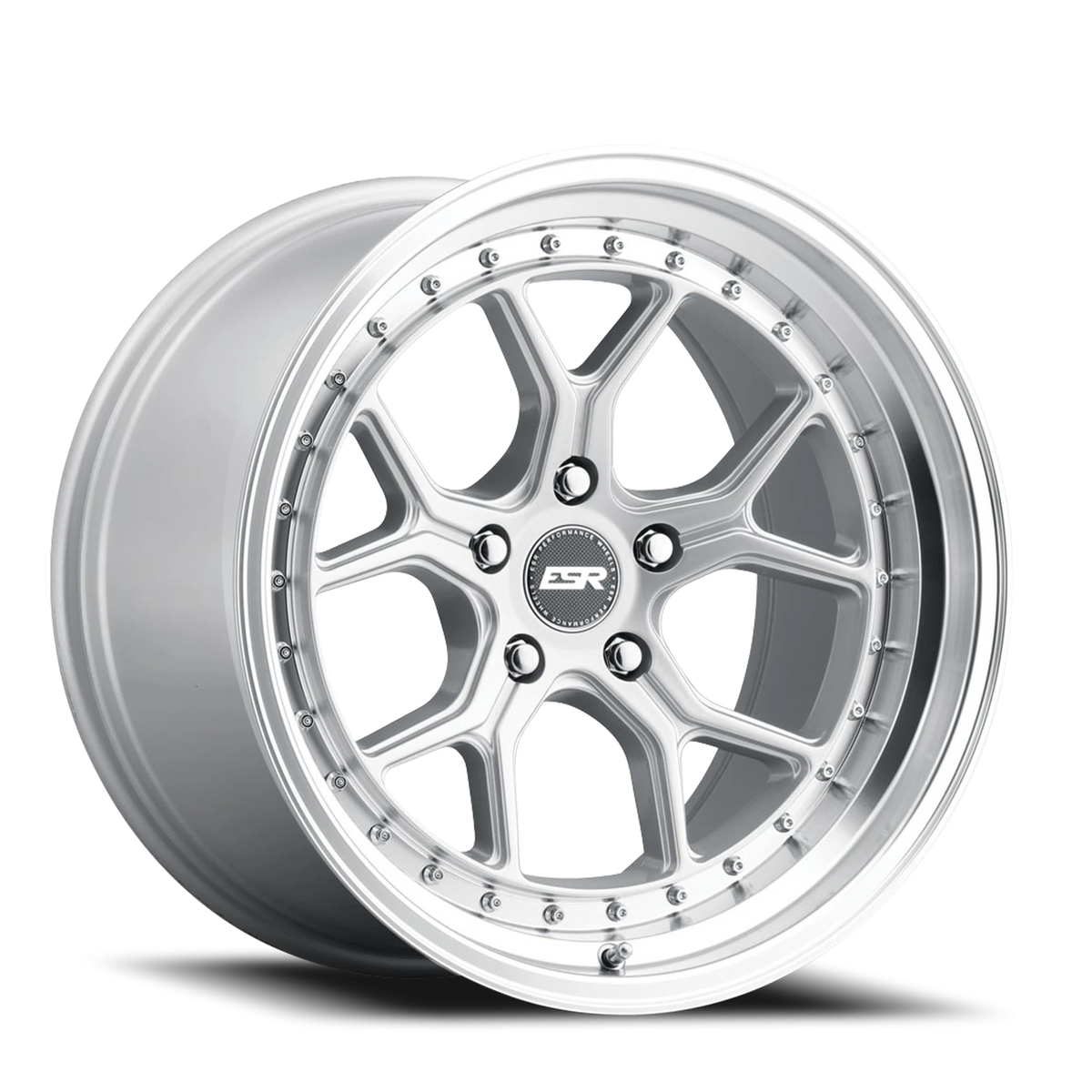 ESR Wheels CS Series CS2 Hyper Silver W/ Machined Lip 19x9.5 +22 5x120mm 73.1mm - Wheelwiz