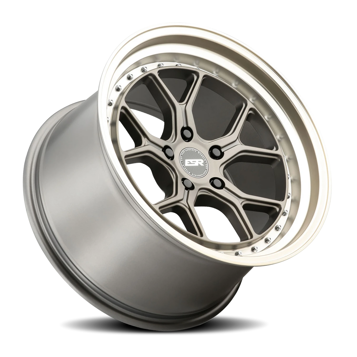 ESR Wheels CS Series CS2 Matte Bronze W/ Machined Lip 18x9.5 +35 5x114.3mm 73.1mm - Wheelwiz