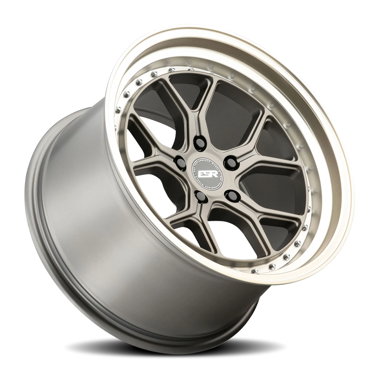 ESR Wheels CS Series CS2 Matte Bronze W/ Machined Lip 18x9.5 +35 5x114.3mm 73.1mm - Wheelwiz