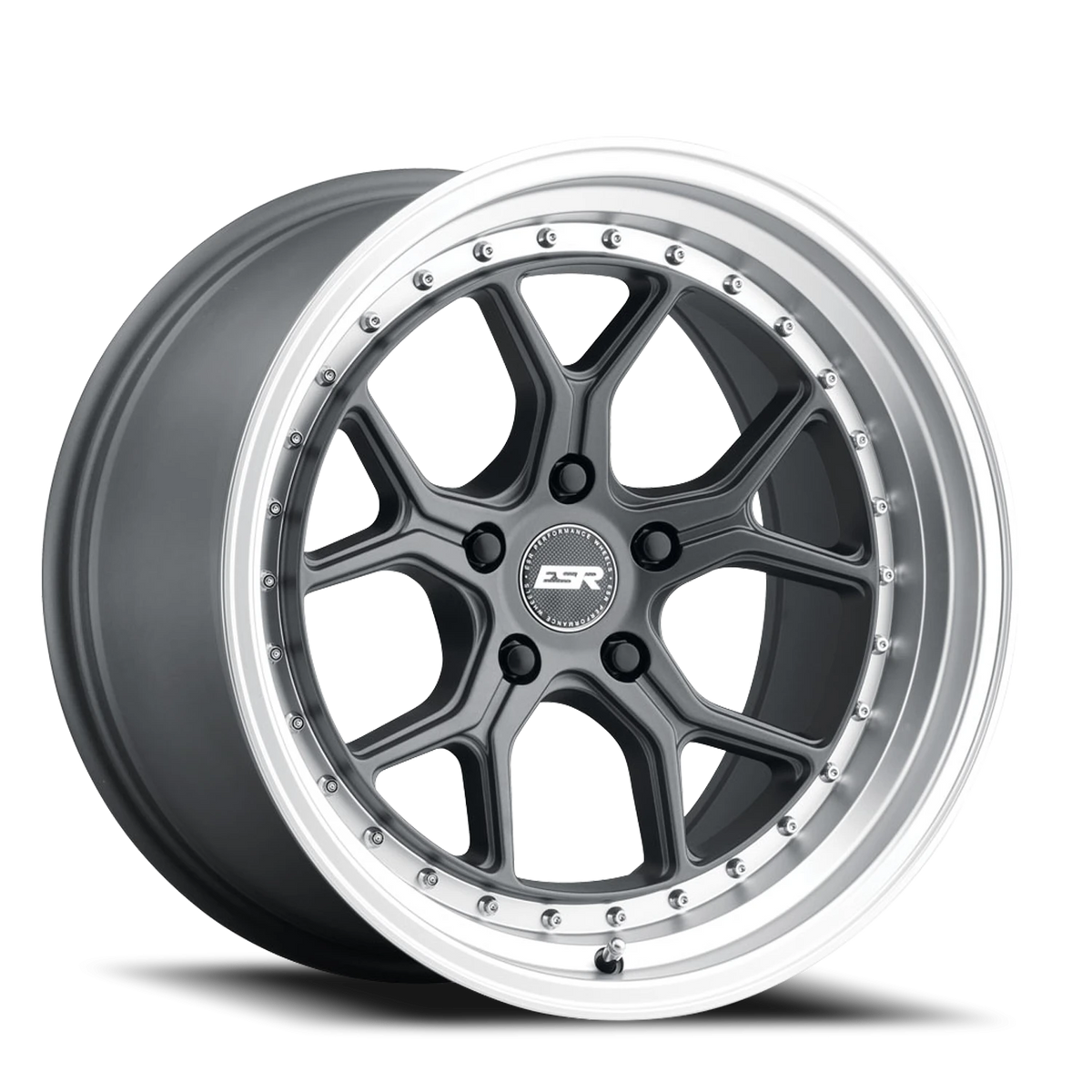 ESR Wheels CS Series CS2 Matte Graphite W/ Machined Lip 18x9.5 +35 5x108mm 73.1mm - Wheelwiz