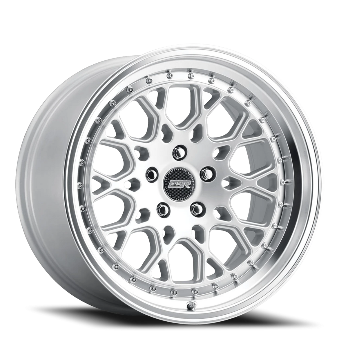 ESR Wheels CS Series CS3 Hyper Silver W/ Machined Lip 18x8.5 +30 5x108mm 73.1mm - Wheelwiz