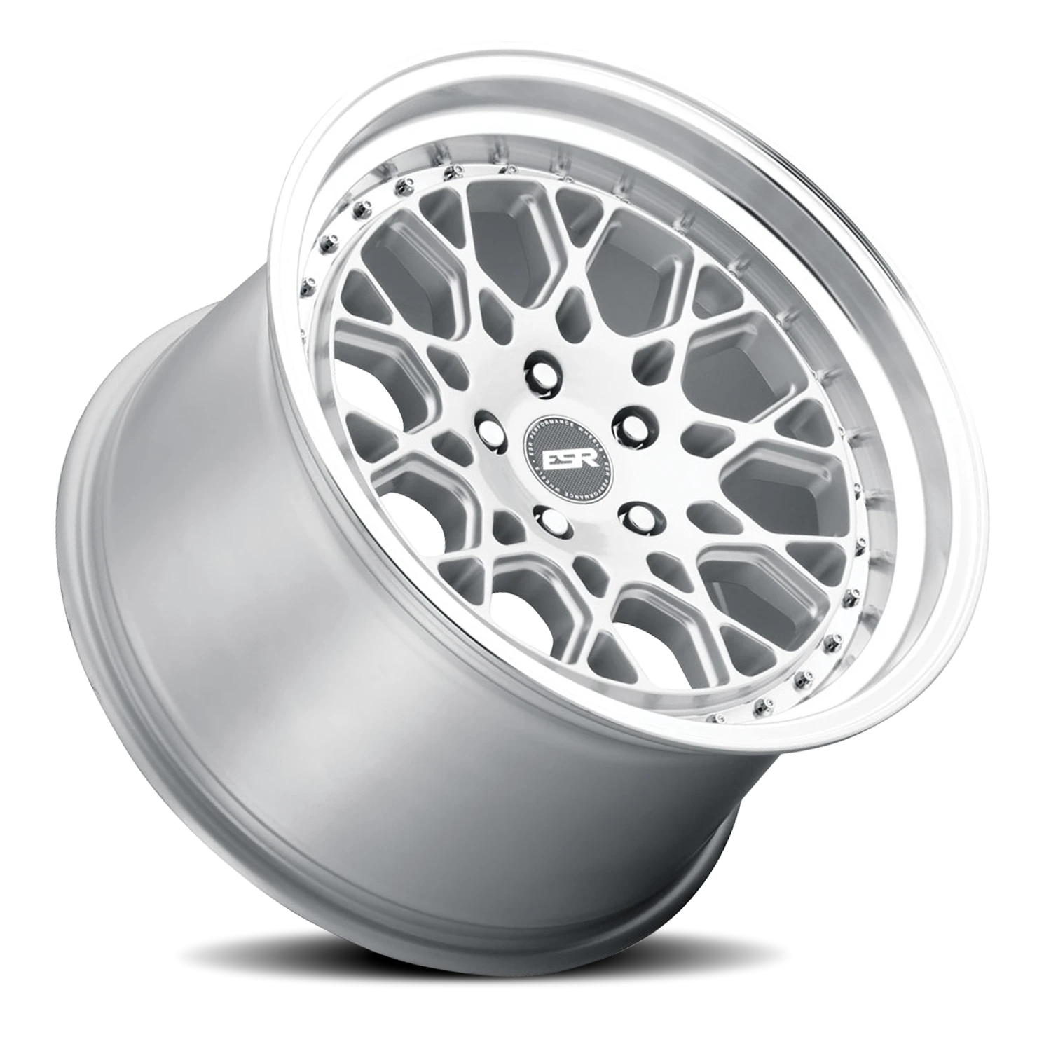 ESR Wheels CS Series CS3 Hyper Silver W/ Machined Lip 18x9.5 +35 5x120mm 0mm - Wheelwiz