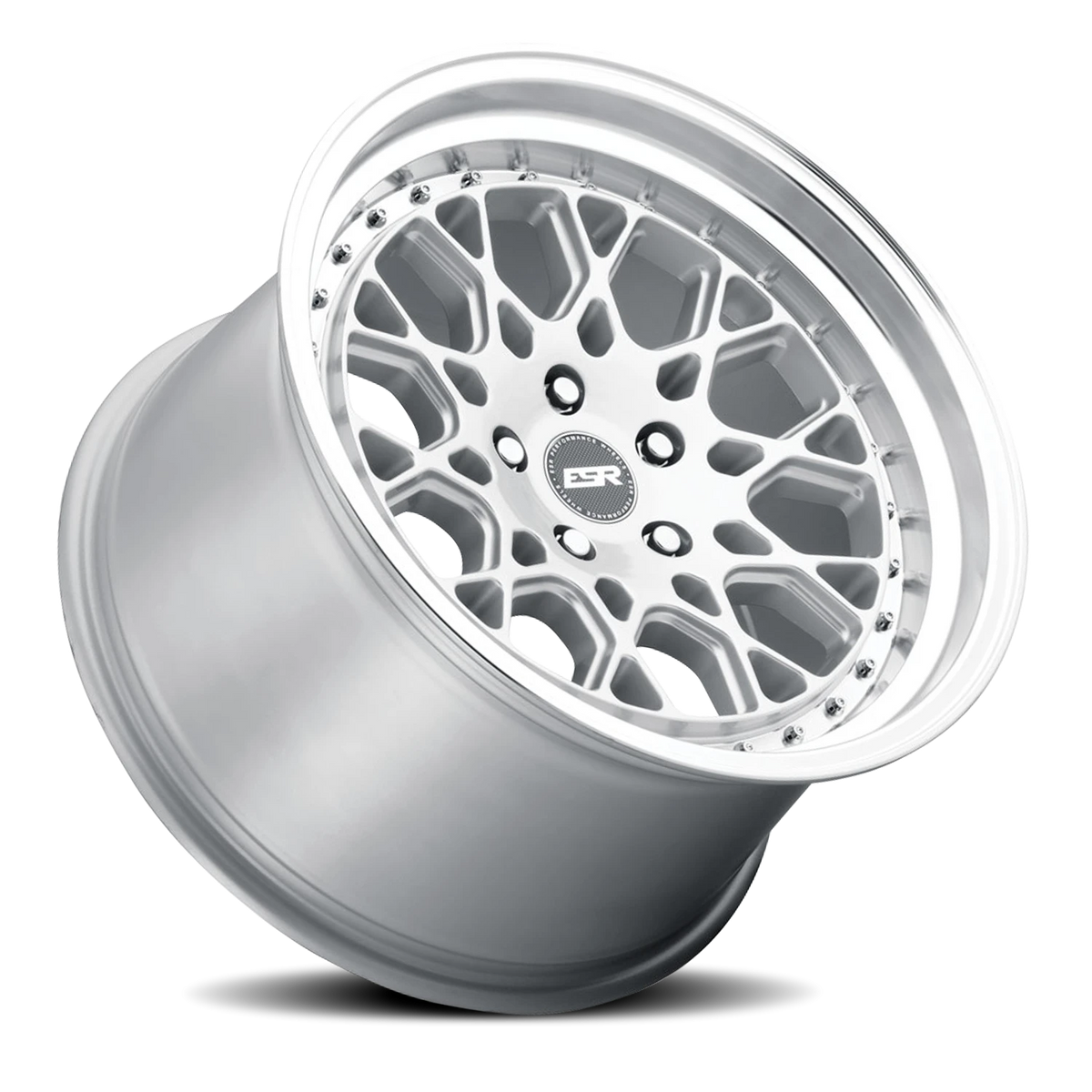 ESR Wheels CS Series CS3 Hyper Silver W/ Machined Lip 18x9.5 +35 5x114.3mm 0mm - Wheelwiz