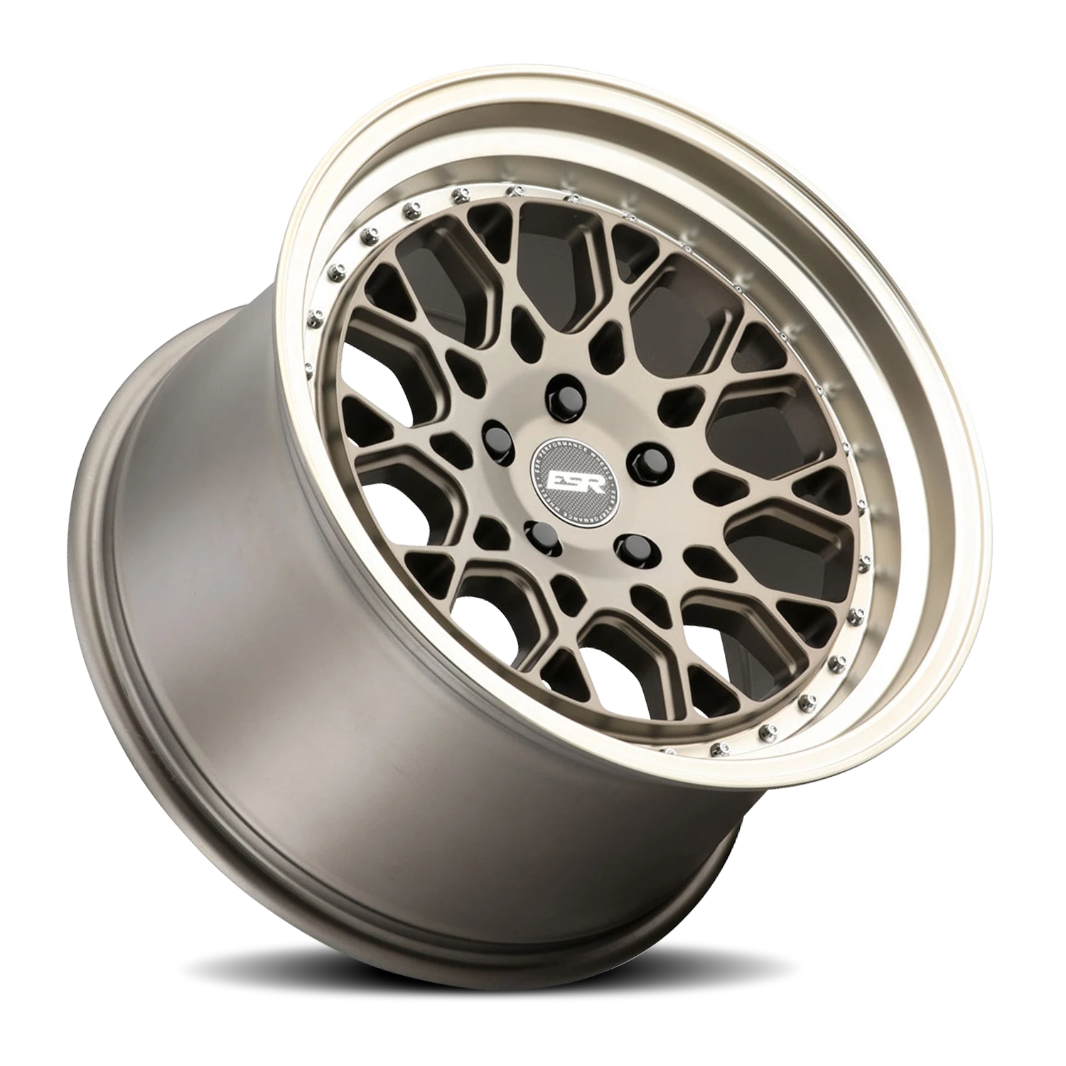 ESR Wheels CS Series CS3 Matte Bronze W/ Machined Lip 18x10.5 +22 5x115mm 73.1mm - Wheelwiz
