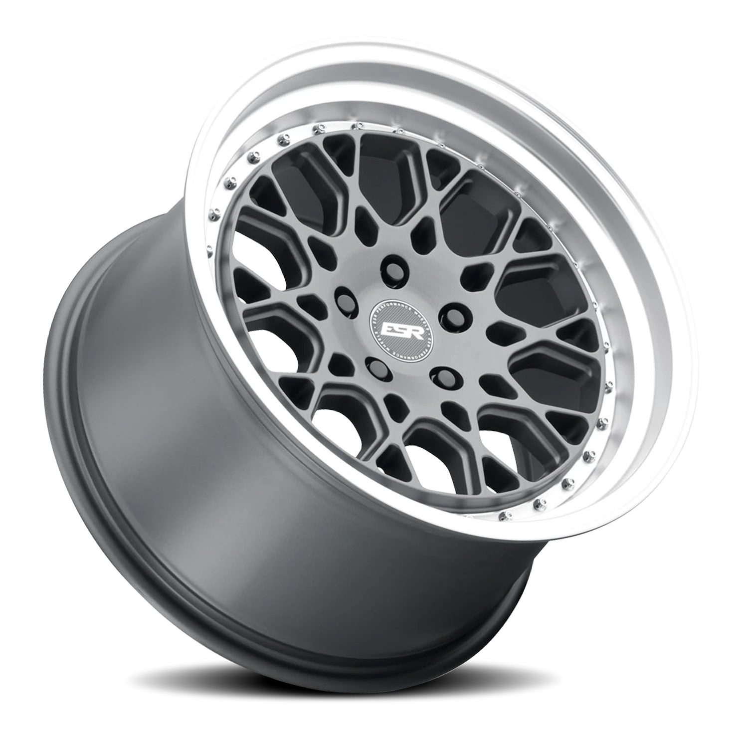 ESR Wheels CS Series CS3 Matte Graphite W/ Machined Lip 19x9.5 +22 5x115mm 0mm - Wheelwiz