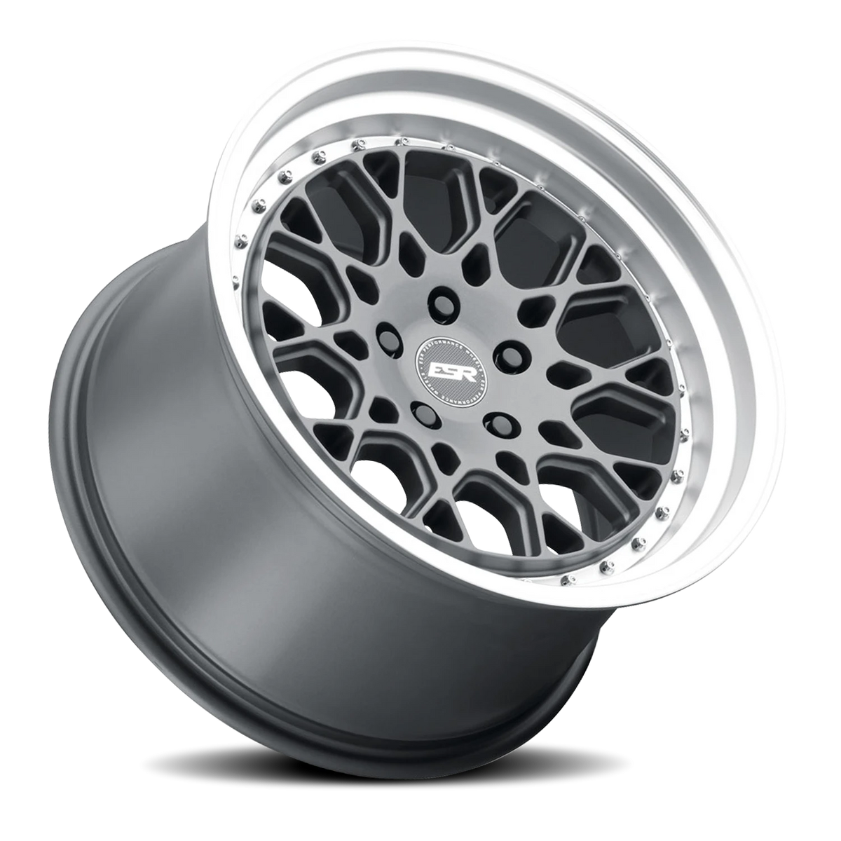 ESR Wheels CS Series CS3 Matte Graphite W/ Machined Lip 18x8.5 +30 5x114.3mm 73.1mm - Wheelwiz