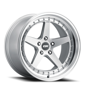 ESR Wheels CS Series CS5 Hyper Silver W/ Machined Lip 19x9.5 +35 5x112mm 0mm - Wheelwiz