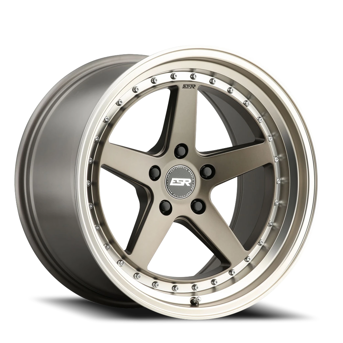 ESR Wheels CS Series CS5 Matte Bronze W/ Machined Lip 18x9.5 +35 5x114.3mm 0mm - Wheelwiz