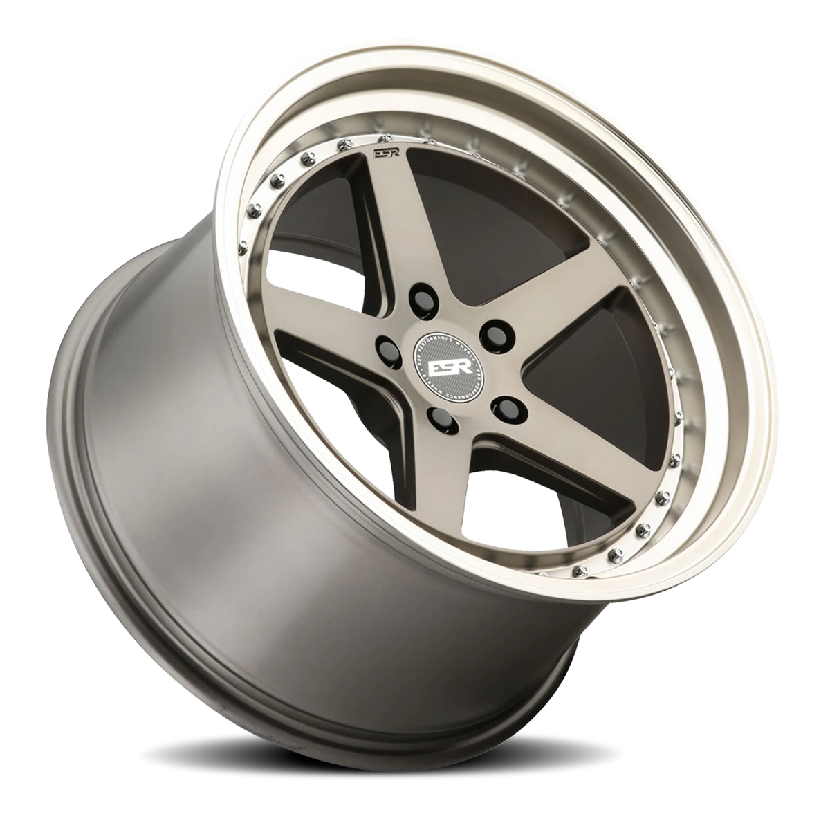 ESR Wheels CS Series CS5 Matte Bronze W/ Machined Lip 18x9.5 +22 5x110mm 0mm - Wheelwiz