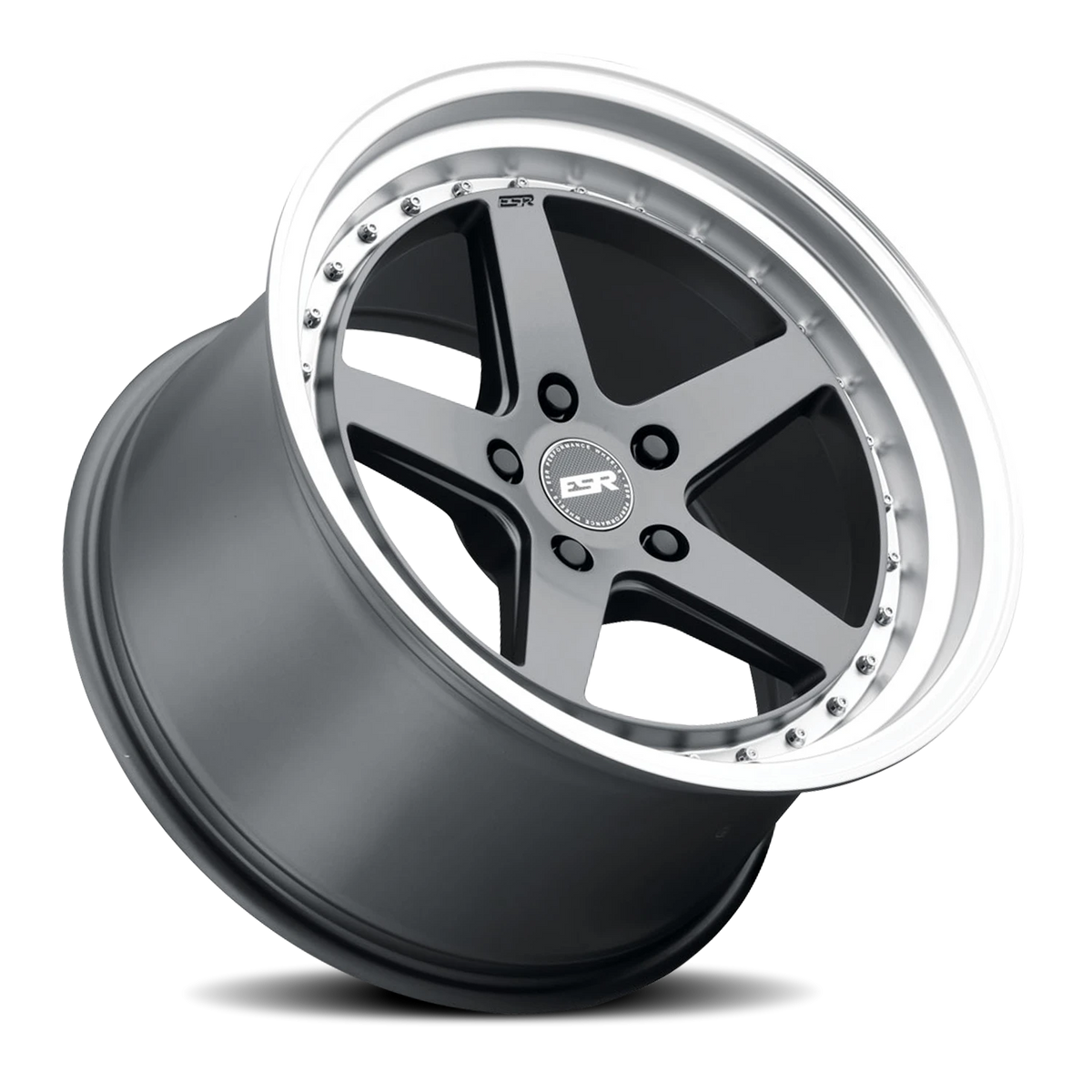 ESR Wheels CS Series CS5 Matte Graphite W/ Machined Lip 18x8.5 +30 5x115mm 0mm - Wheelwiz