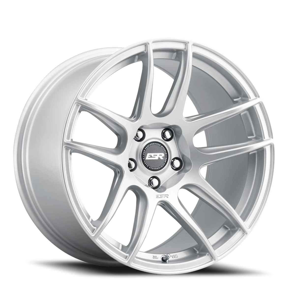 ESR Wheels CS Series CS8 Hyper Silver W/ Machined Lip 19x9.5 +35 5x120mm 72.6mm