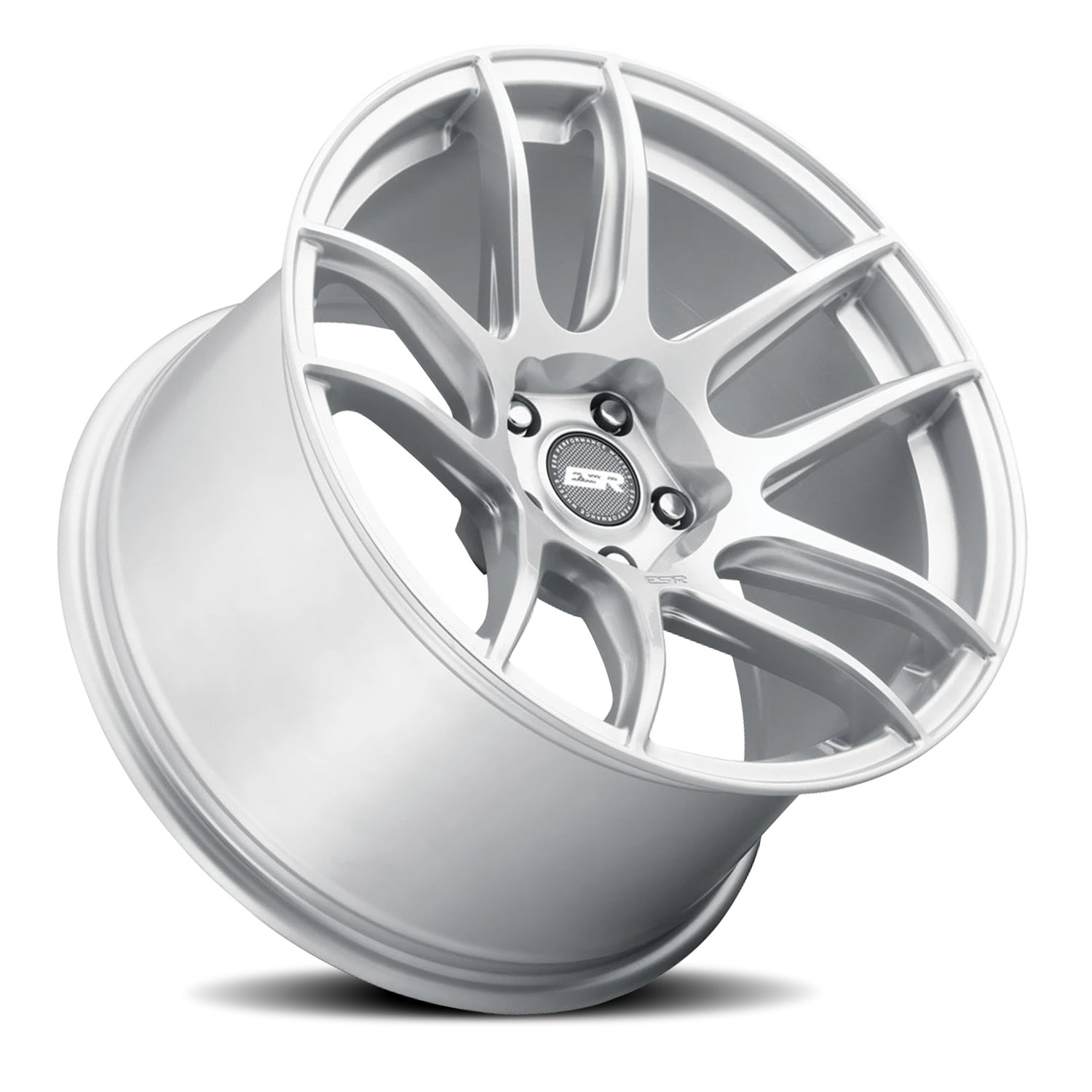 ESR Wheels CS Series CS8 Hyper Silver W/ Machined Lip 18x10.5 +22 5x114.3mm 0mm