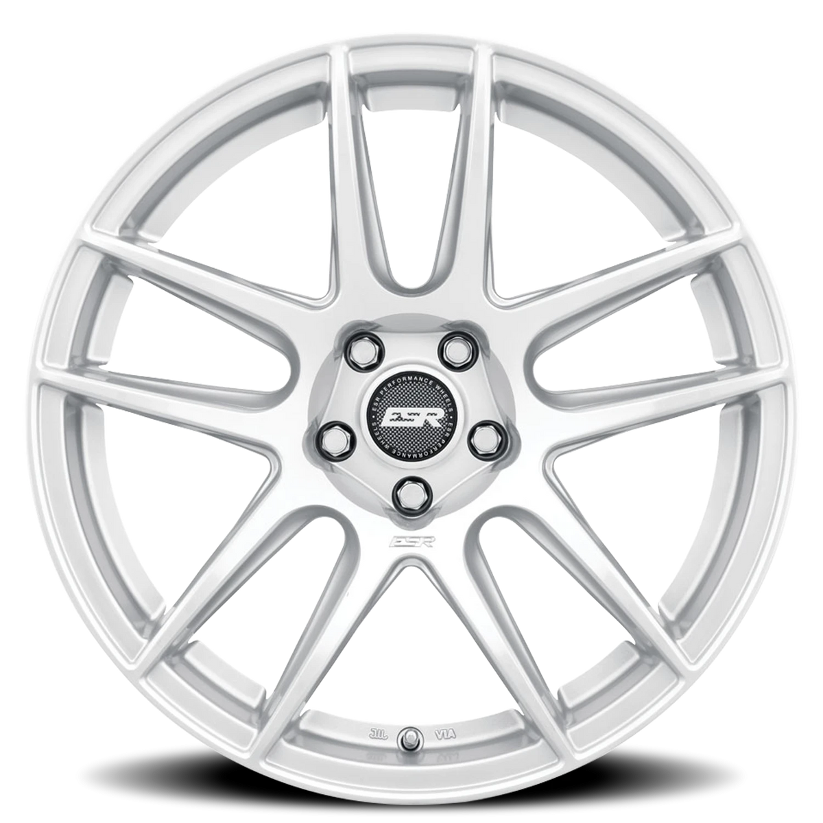 ESR Wheels CS Series CS8 Hyper Silver W/ Machined Lip 19x9.5 +22 5x120mm 0mm