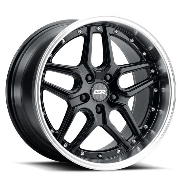 ESR Wheels CS15 Gloss Black - Machined Lip 18x9.5 +35 5x114.3mm 72.6mm - Wheelwiz
