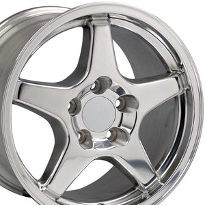 OE Wheels Replica CV01 Polished 17x9.5 +56 5x120.65mm 70.3mm