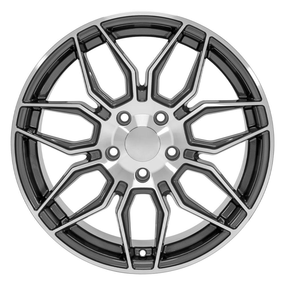 OE Wheels Replica CV03C Gunmetal Machined 18x8.5 +56 5x120.65mm 70.3mm