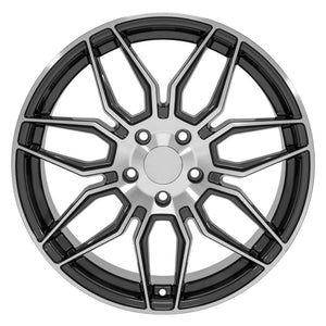 OE Wheels Replica CV03D Gunmetal Machined 19x8.5 +52 5x120mm 66.9mm