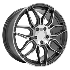 OE Wheels Replica CV03D Gunmetal Machined 19x8.5 +52 5x120mm 66.9mm