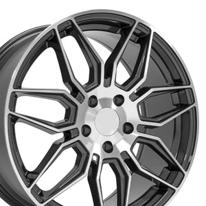 OE Wheels Replica CV03D Gunmetal Machined 19x8.5 +52 5x120mm 66.9mm