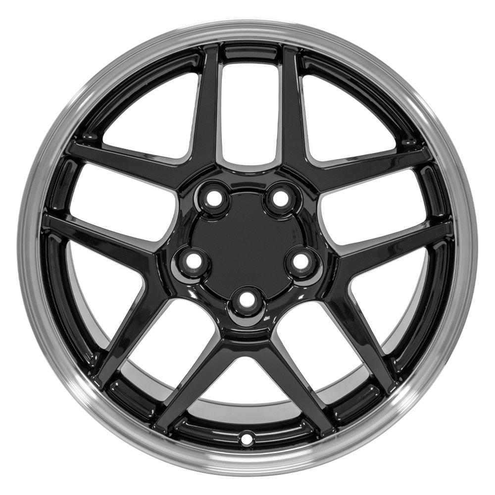 OE Wheels Replica CV04 Black with Machined Lip 17x9.5 +54 5x120.65mm 70.3mm - Wheelwiz