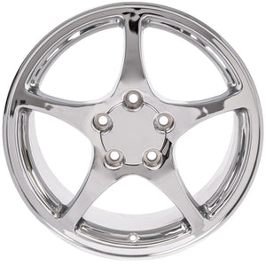 OE Wheels Replica CV05 Chrome 17x8.5 +58 5x120.65mm 70.3mm